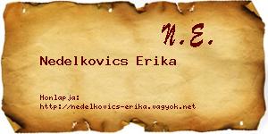 Nedelkovics Erika névjegykártya