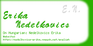 erika nedelkovics business card